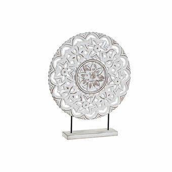 Decoratieve figuren DKD Home Decor MDF Wit Mandala (41 x 8 x 49 cm)