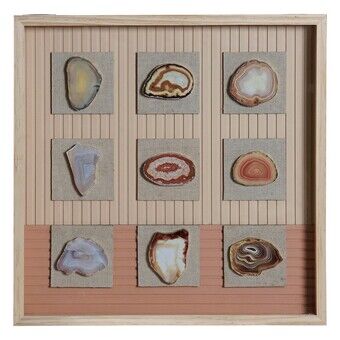 Schilderij DKD Home Decor Hars Kristal Hout MDF (40 x 3 x 40 cm)