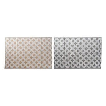 Tapijt DKD Home Decor Wit Grijs Polypropyleen (2 pcs) (120 x 197 x 1 cm)