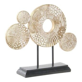 Decoratiefiguur DKD Home Decor Circles Golden Metal Resin (35 x 9 x 30,6 cm)