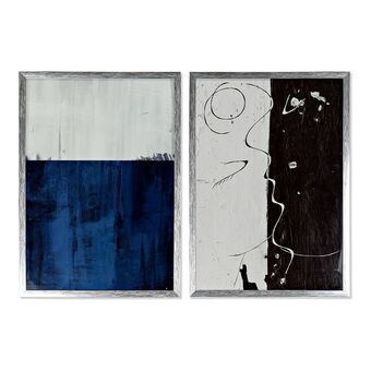 Schilderij DKD Home Decor S3013731 Abstract Modern (2 Stuks) (50 x 3 x 70 cm)