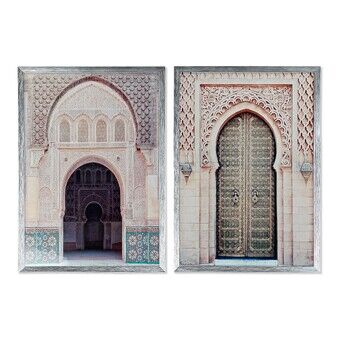 Schilderij DKD Home Decor Deur (2 pcs) (50 x 3 x 70 cm)