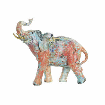 Decoratieve figuren DKD Home Decor Hars Olifant (28 x 13 x 23.5 cm)