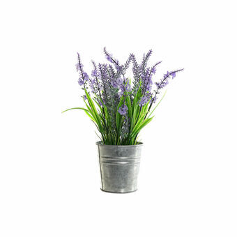 Bloempot DKD Home Decor Groen Metaal Stof Mauve (18 x 18 x 28 cm)