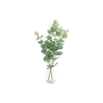 Decoratieve plant DKD Home Decor Groen Transparant PVC Stof Kristal (23 x 14 x 37 cm)