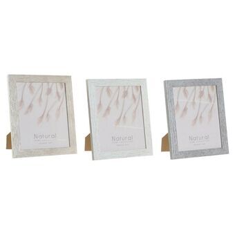 Fotolijsten DKD Home Decor S3024158 Urban Kristal Grijs Beige Wit PS (24,5 x 2 x 29,5 cm) (3 Stuks)