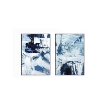 Schilderij DKD Home Decor Abstract (2 stuks) (45 x 2 x 60 cm)