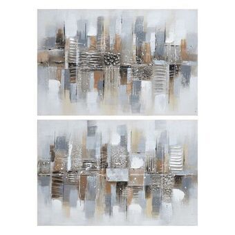 Schilderij DKD Home Decor Abstract (2 stuks) (90 x 3 x 60 cm)