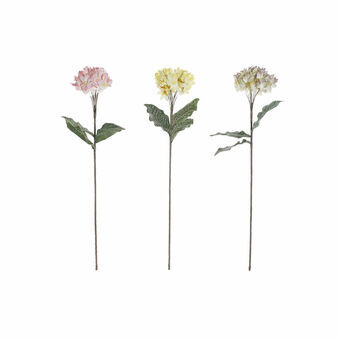 Decoratieve Bloem DKD Home Decor Geel Wit Roze EVA (Ethyleenvinylacetaat) (3 pcs) (15 x 15 x 85 cm)