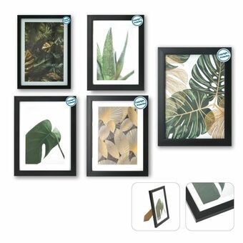 Fotolijsten DKD Home Decor Meerdere Zwart Modern Hout MDF (22,5 x 2 x 28 cm)