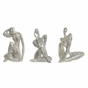 Decoratieve figuren DKD Home Decor Vrouw Ziverachtig Hars (3 pcs) (16 x 8 x 21 cm)