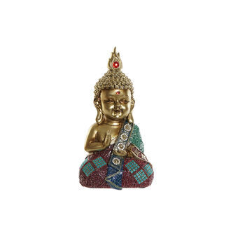 Decoratiefiguur DKD Home Decor Golden Buddha Resin (14 x 12 x 26 cm)