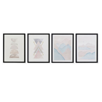 Schilderij DKD Home Decor Berg (30 x 3 x 40 cm) (4 stuks)