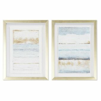 Schilderij DKD Home Decor Abstract (30 x 2,5 x 40 cm) (2 Stuks)