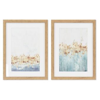 Schilderij DKD Home Decor Abstract (30 x 2,5 x 40 cm) (2 Stuks)