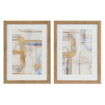 Schilderij DKD Home Decor Abstract (30 x 3 x 40 cm) (2 stuks)