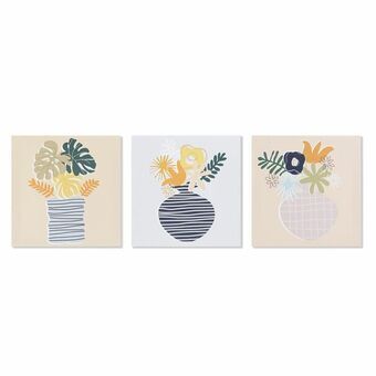 Schilderij DKD Home Decor Vaas (28 x 1,7 x 28 cm) (28 x 1,5 x 28 cm)