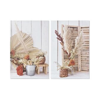 Schilderij DKD Home Decor (40 x 1,8 x 60 cm) (2 Stuks)