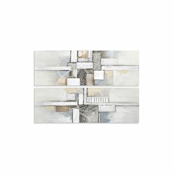 Schilderij DKD Home Decor Abstract (2 Stuks) (40 x 3 x 120 cm)