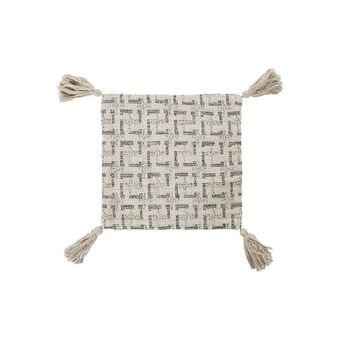 Kussenhoes DKD Home Decor Beige Modern Franjes (45 x 3 x 45 cm)