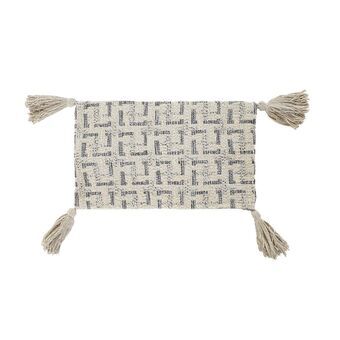 Kussenhoes DKD Home Decor Beige Modern Franjes (50 x 3 x 30 cm)