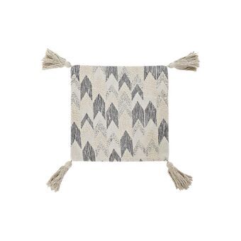 Kussenhoes DKD Home Decor Beige Modern Franjes (45 x 3 x 45 cm)