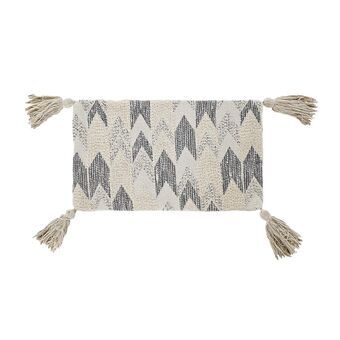 Kussenhoes DKD Home Decor Beige Modern Franjes (50 x 3 x 30 cm)