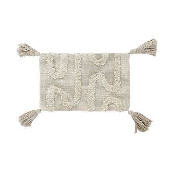 Kussenhoes DKD Home Decor Beige Modern Franjes (50 x 3 x 30 cm)