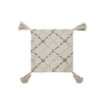 Kussenhoes DKD Home Decor Beige Modern Franjes (45 x 3 x 45 cm)