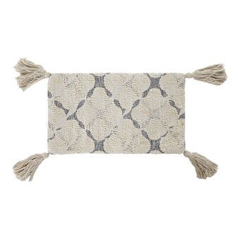 Kussenhoes DKD Home Decor Beige Modern Franjes (50 x 3 x 30 cm)