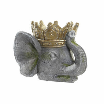 Grondlegger DKD Home Decor Grijs Olifant Gouden Magnesium (38 x 31,2 x 28,3 cm)