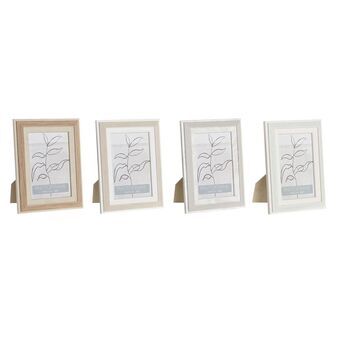 Fotolijsten DKD Home Decor Beige Groen PS Scandinavisch (15 x 1,5 x 20 cm) (4 Stuks)