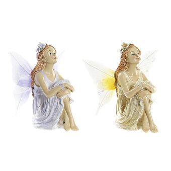 Decoratieve figuren DKD Home Decor Hars Fee (16 x 11 x 16 cm) (2 Stuks)