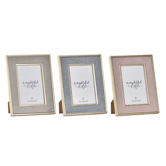 Fotolijsten DKD Home Decor Kristal Hout MDF (16 x 2 x 21 cm) (3 Stuks)