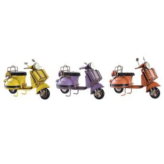 Decoratieve figuren DKD Home Decor Motorfiets (17 x 7 x 11 cm) (3 Stuks)