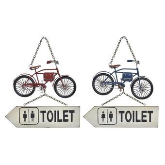 Decoratieve figuren DKD Home Decor Fiets (25 x 27 x 4 cm) (2 Stuks)