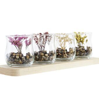 Decoratieve figuren DKD Home Decor Kristal Hout (29 x 8,5 x 10 cm)