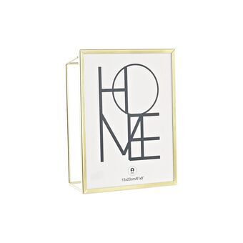 Fotolijsten DKD Home Decor Kristal Gouden Metaal (15,5 x 6 x 20,5 cm)