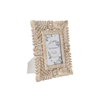 Fotolijsten DKD Home Decor Kristal Wit Tropisch Hout MDF (21 x 1,5 x 26 cm)