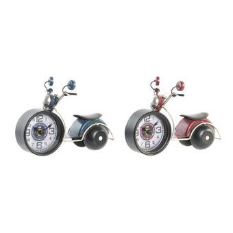 Bordsklocka DKD Home Decor Motorfiets Ijzer Vintage (22,5 x 12 x 16,5 cm)