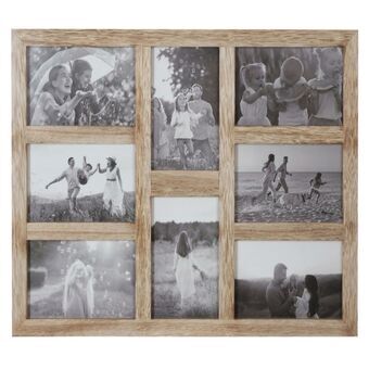 Fotolijsten DKD Home Decor Kristal Natuurlijk Berg Hout MDF (45 x 1,2 x 35 cm)