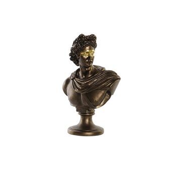 Decoratieve figuren DKD Home Decor Apollo Koper Hars Buste (23,5 x 15 x 36 cm)