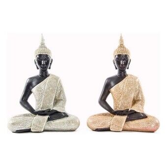 Decoratieve figuren DKD Home Decor Boeddha Hars (21 x 10,5 x 29 cm) (2 Stuks)