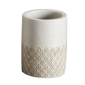 Glas DKD Home Decor Beige Bruin Hars (7,4 x 7,4 x 10 cm)