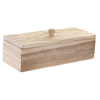 Decoratieve Doos DKD Home Decor Natuurlijk Hout (21 x 8 x 8 cm)