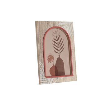 Fotolijsten DKD Home Decor Natuurlijk Terra cotta Hout MDF Boho (13 x 1,4 x 18 cm)