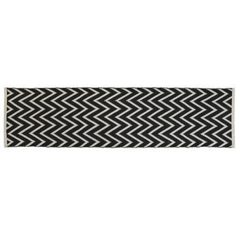 Tapijt DKD Home Decor Zig-zag Tweekleurig Stads (60 x 240 x 1 cm)