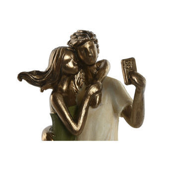 Decoratieve figuren Home ESPRIT Groen Gouden 12 x 8,5 x 25,5 cm