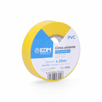 Isolatietape EDM Geel PVC (20 m x 19 mm)