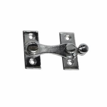 Door Hasp EDM H-vorm Staal Rechts Verchroomd (4 cm)